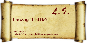 Laczay Ildikó névjegykártya