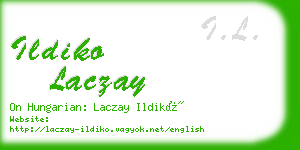 ildiko laczay business card